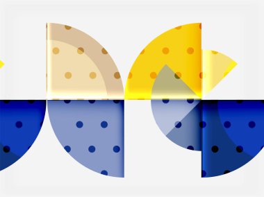 Geometrik daire soyut afiş