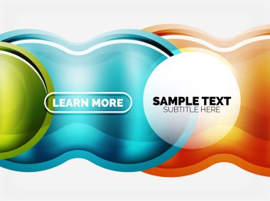Cam veya plastik yüksek teknoloji kabarcık arka plan