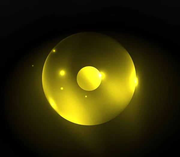 Cercles flous, fond abstrait numérique — Image vectorielle