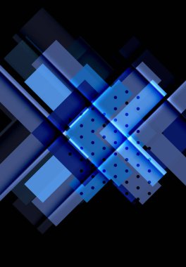 Siyah arka plan üzerinde renkli oklar