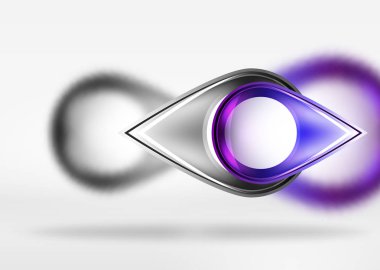 Arka plan, cam en az yuvarlak ve bulanık etkileri ile 3B alanda ok şekilleri