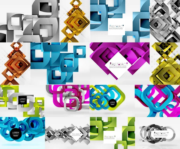 Nesneleri arka dijital geometrik dizi