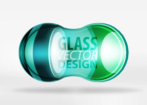 3D-ontwerp van de zeepbel van de glas van de techno — Stockvector