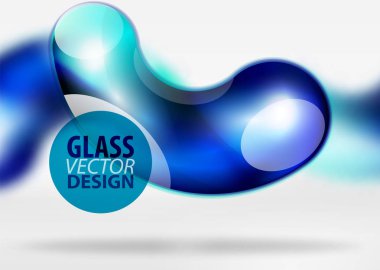 Dijital techno arka plan, gri 3d alan cam curvy balon