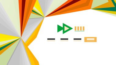 Modern üçgen sunu şablonu