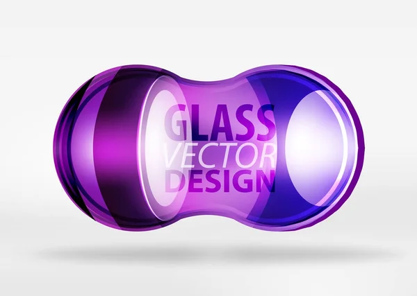 3D design för techno glas bubble — Stock vektor