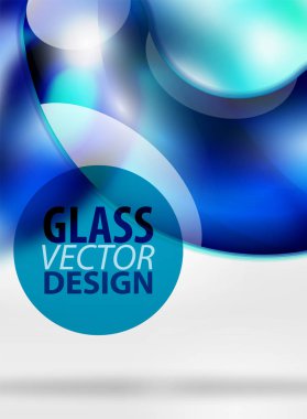 Dijital techno arka plan, gri 3d alan cam curvy balon