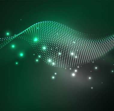 Vektör dalga parçacıklar arka plan