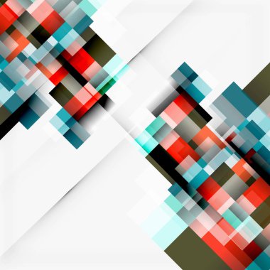 Soyut engeller şablon tasarım arka plan, beyaz, basit geometrik şekiller düz çizgiler ve dikdörtgenler