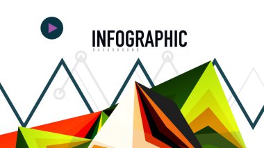 Modern üçgen sunu şablonu