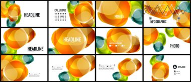 Modern geometrik sunum arka plan