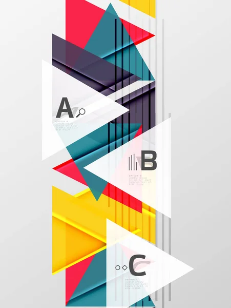 Kleurrijke abstracte vormen achtergrond — Stockvector