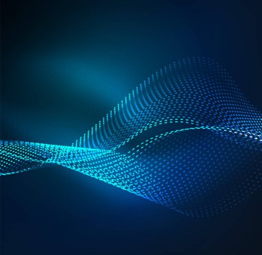 Vektör dalga parçacıklar arka plan