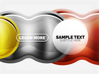 Cam veya plastik yüksek teknoloji kabarcık arka plan