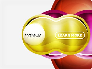 Cam veya plastik yüksek teknoloji kabarcık arka plan