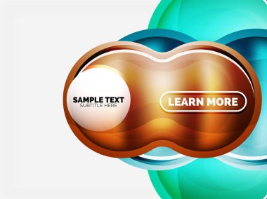 Cam veya plastik yüksek teknoloji kabarcık arka plan