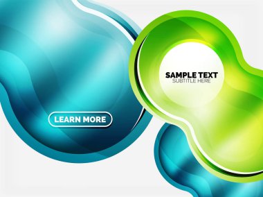 Cam veya plastik yüksek teknoloji kabarcık arka plan