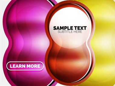 Cam veya plastik yüksek teknoloji kabarcık arka plan