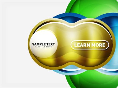 Cam veya plastik yüksek teknoloji kabarcık arka plan