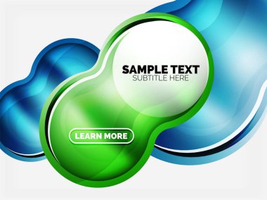 Cam veya plastik yüksek teknoloji kabarcık arka plan