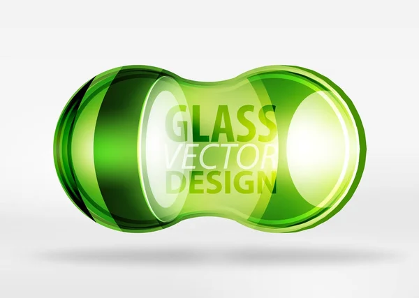 3D design för techno glas bubble — Stock vektor