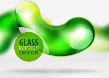 Dijital techno arka plan, gri 3d alan cam curvy balon