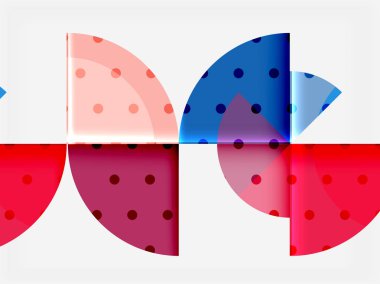 Siyah arka plan üzerine daire öğeleri