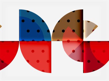 Siyah arka plan üzerine daire öğeleri