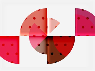 Siyah arka plan üzerine daire öğeleri