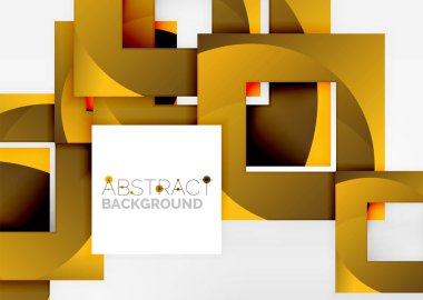 Işık Geometrik nesneyi kareler 3B alanı, arka plan