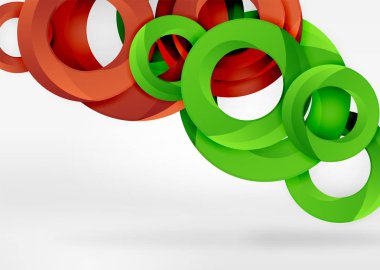 Modern 3d yüzük vektör arka plan