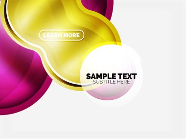 Cam veya plastik yüksek teknoloji kabarcık arka plan