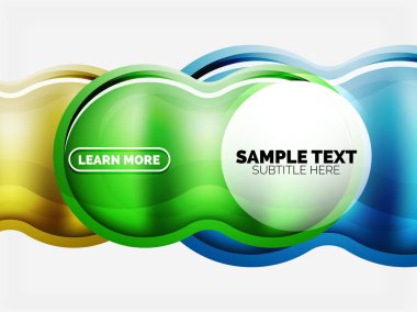 Cam veya plastik yüksek teknoloji kabarcık arka plan