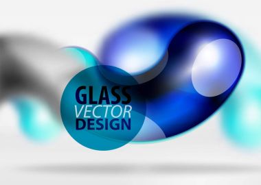 Dijital techno arka plan, gri 3d alan cam curvy balon