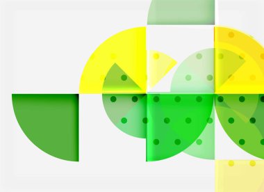 Siyah arka plan üzerine daire öğeleri