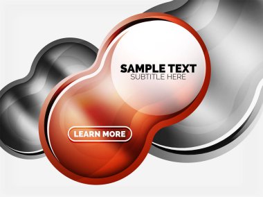 Cam veya plastik yüksek teknoloji kabarcık arka plan