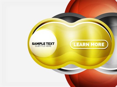 Cam veya plastik yüksek teknoloji kabarcık arka plan