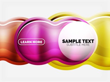 Cam veya plastik yüksek teknoloji kabarcık arka plan