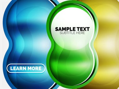 Cam veya plastik yüksek teknoloji kabarcık arka plan