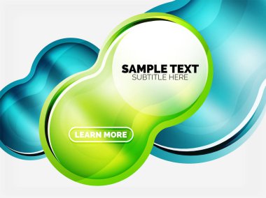 Cam veya plastik yüksek teknoloji kabarcık arka plan