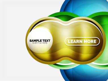 Cam veya plastik yüksek teknoloji kabarcık arka plan