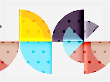 Geometrik daire soyut afiş