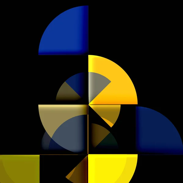 Abstraktní geometrické kruhu nápis — Stockový vektor