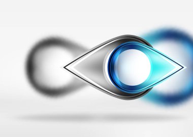 Arka plan, cam en az yuvarlak ve bulanık etkileri ile 3B alanda ok şekilleri