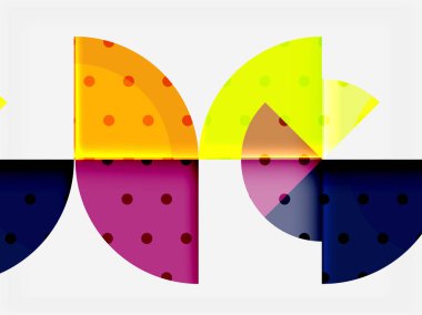 Geometrik daire soyut afiş