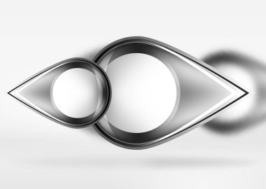 Arka plan, cam en az yuvarlak ve bulanık etkileri ile 3B alanda ok şekilleri