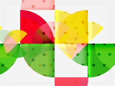 Geometrik daire soyut afiş