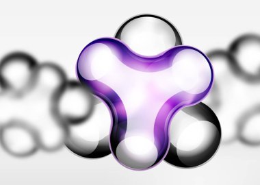 Dijital techno kabarcık arka plan şablonu