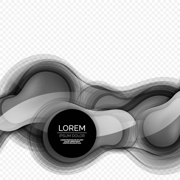 Üveg kör alakú modern design sablon, absztrakt háttér — Stock Vector