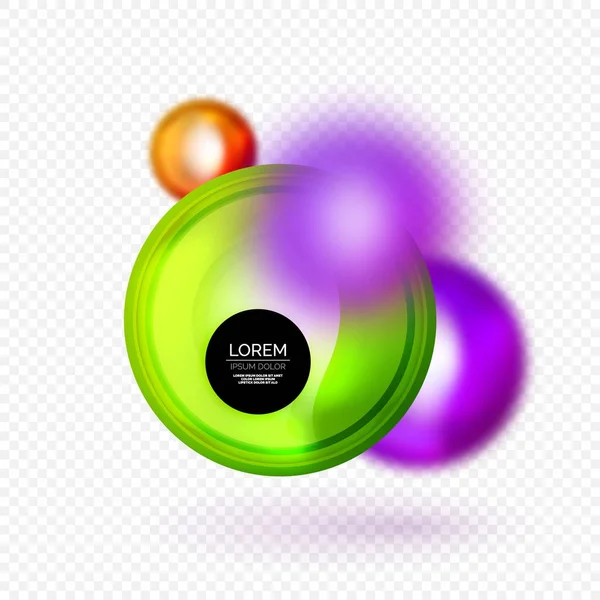 Sphere 3d vector banner — Stock Vector